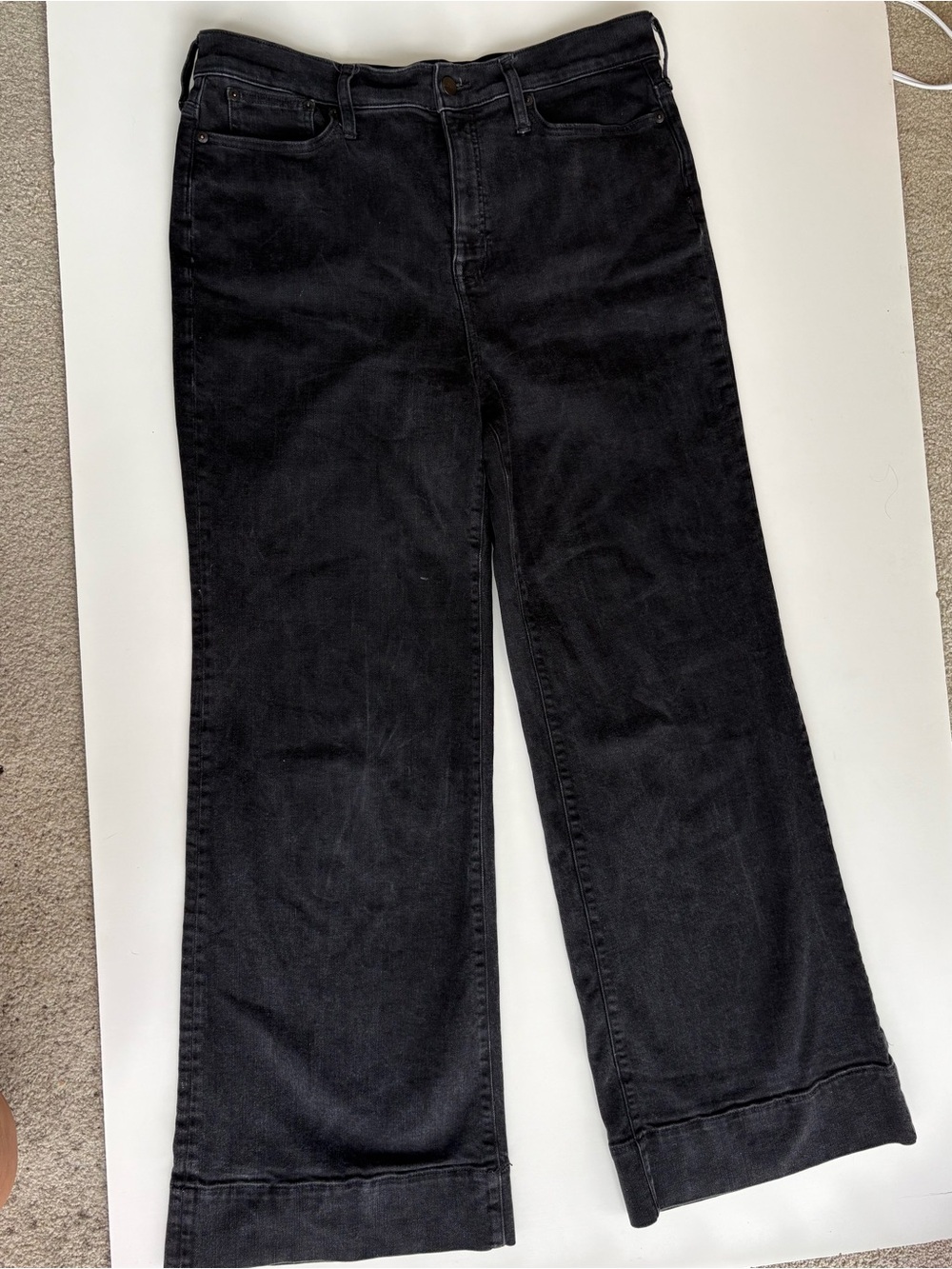 J. Crew Faded Black ‘96 Denim Trousers. Size 31